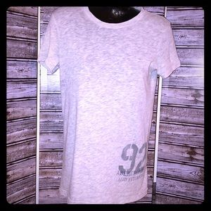 🌴ABERCROMBIE & FITCH-M- MARL GRAY-SCOOP NECK TEE